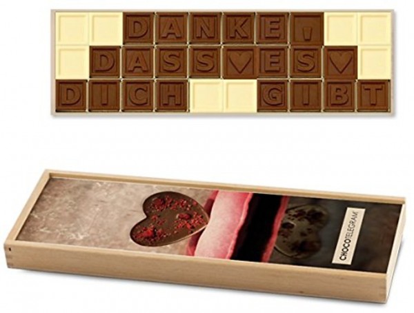 Schokoladen-Telegramme "DANKE"