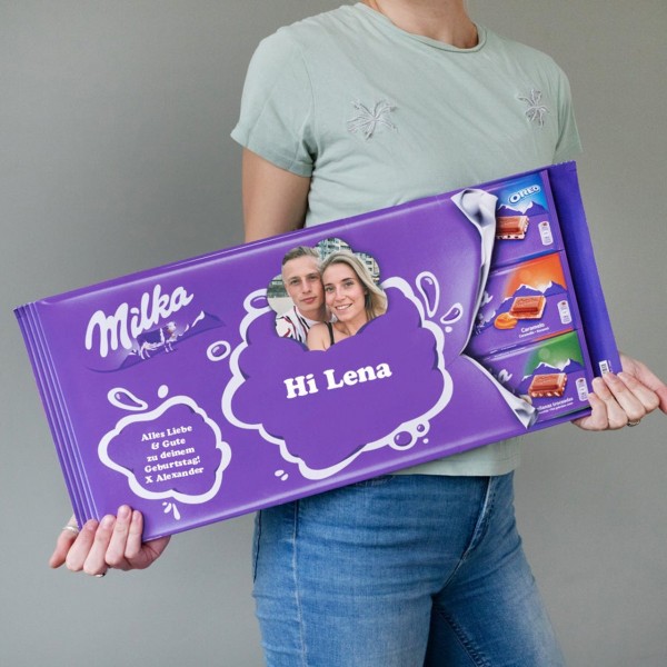 Große Milka Schokolade mit Name