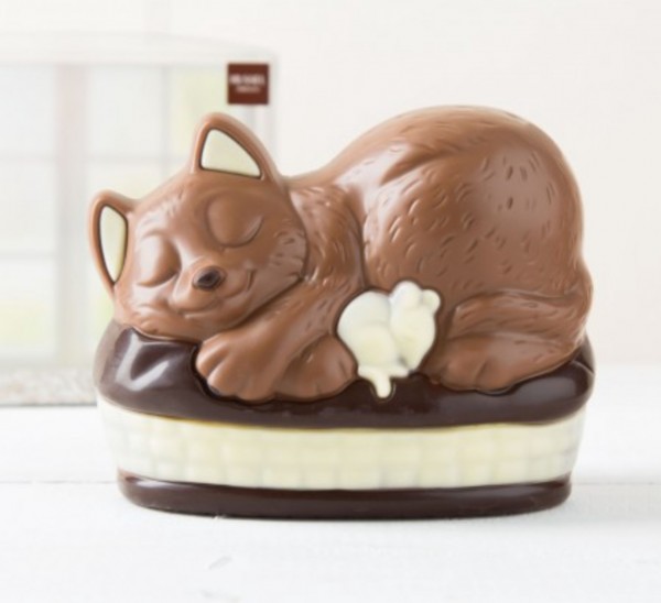 Katzenkörbchen aus Schokolade 225g