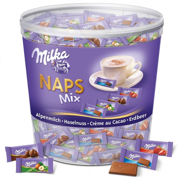 Milka Naps Mix verschiedene Sorten
