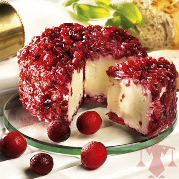 Käse Brillat Savarin Cranberry, im Stück