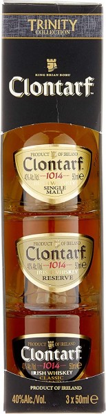 Clontarf Irish Whisky Mini Trinity